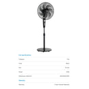 Midea Kipas Berdiri (16'') Stand Fan 7 Blade With Timer MFS162M0BPK