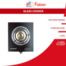 Faber Dapur Gas Single Burner Glass Gas Stove FC GLAZZO G1813