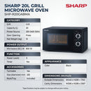 Sharp Pemanas Lauk 20L Microwave Oven With Grill R20GABMA