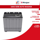 Morgan Mesin Basuh Semi Auto - 16kg Twin Washing Machine MWM-SA1516DN