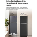 Chiq Peti Sejuk 2 Pintu (168L) 2 Door Refrigerator CTM168 CTM168-BK