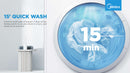 Midea Mesin Basuh Muatan Depan 8.5KG Front Load Washing Machine INVERTER MF100W85B