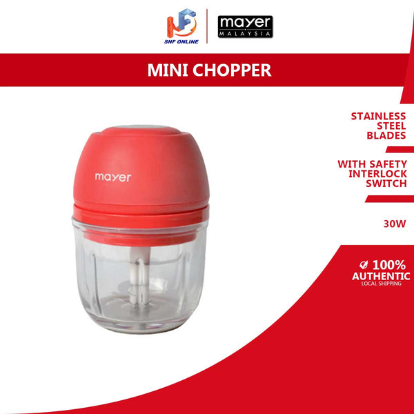 Mayer Pencincang Makanan Mini Boleh Cas USB - 0.3L Mini Rechargeable USB Food Chopper MMFC05