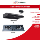 Faber Hud Dapur Slim FABERJET CLASSO 7688 + Faber Dapur Gas Kaca  LAVIN 2B/76BK LAVIN 2B/76BK + CLASSO 7688