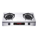 Aiwa Dapur Gas Tahan Karat Stainless Steel Double Gas Stove AGS-1212SS