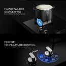 Haier Dapur Gas - Gas Hob Tempered Glass Gas Cooker (Black) HC-Q27266