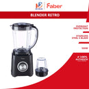 Faber Pengisar 1.5L Retro Blender FBG-P1501 (Black)