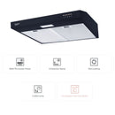 Rubine Slim Cooker Hood RSH-GENOA-90BL / RSH-GENOA-75BL / RSH-GENOA-60BL