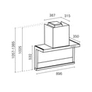 Rubine Cooker Hood With Wall Cap RCH-SIROCCO XR-BL