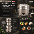 Cornell Periuk Nasi (2.2L) Rice Cooker SteamPro with Huge Multilayers SUS304 Cookwares CRC-CP220SS