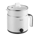Midea Periuk Elektrik dengan Fungsi Kukus Electric Hot Pot with Steam Function 1.2L MPC-EC6012-WH