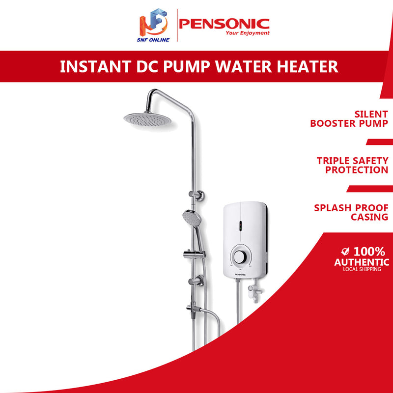 Pensonic Instant Water Heater DC PUMP with Rain Shower PWH-988SPR
