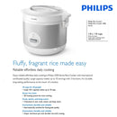 PHILIPS Periuk Nasi Jenis Jar Jar Rice Cooker - Grey/Peach (1.8L) HD3008/30/HD3008/31