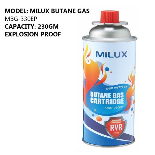 Milux Gas Botol Explosion-Proof Butane Gas MBG-330EP