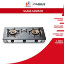 Faber Dapur Gas 3 Burners Glass Gas Stove FC GLAZZO G3713