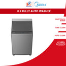 Midea Mesin Basuh Automatik Fully Auto Washing Machine 8.5kg MA100W85 MA102W85