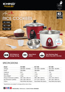 Khind Periuk Nasi Anshin Rice Cooker 0.6L RC106M periuk nasi