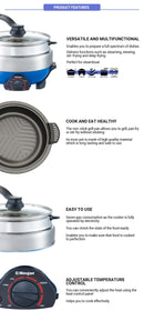 Morgan Multi Cooker 4.0L With Stainless Steel Inner Pot  MMC-3400A MMC3400A