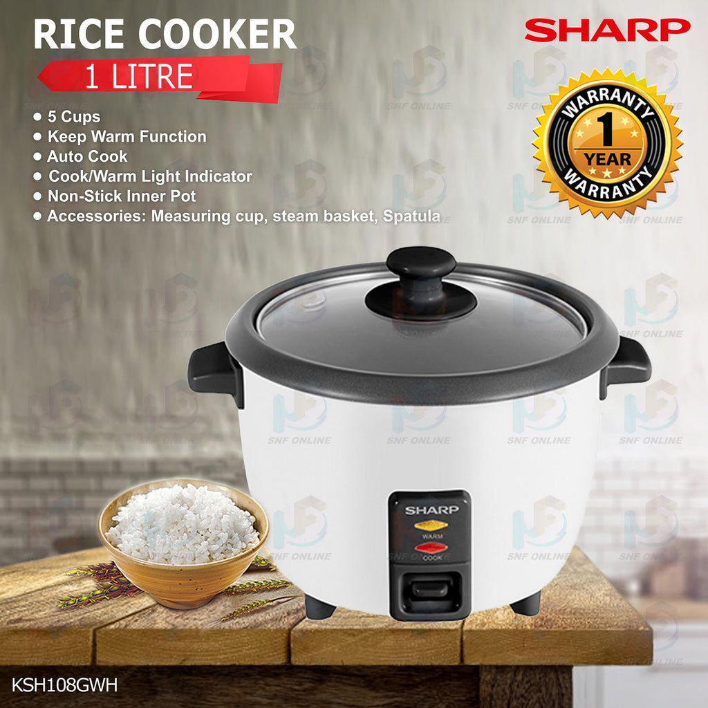 Sharp Rice Cooker Price Sharp Electric Rice Cooker 1.0L KS-H108G-WH KSH108GWH