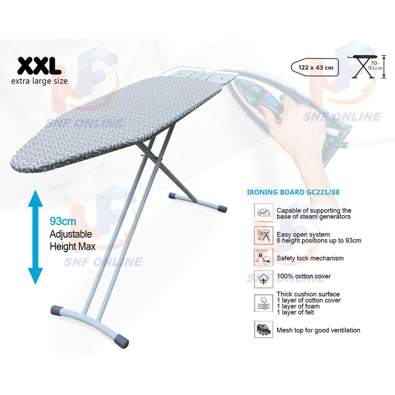 Philips XXL Size Ironing Board GC221/88