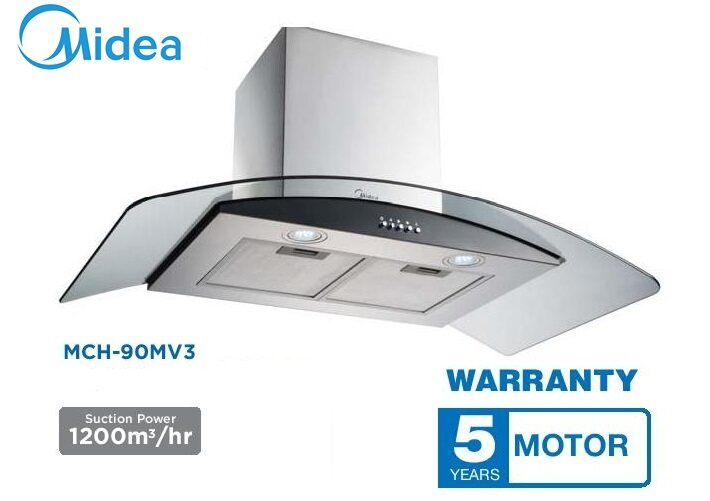 Midea 90cm Cooker Hood Chimey Hood MCH-90MV3