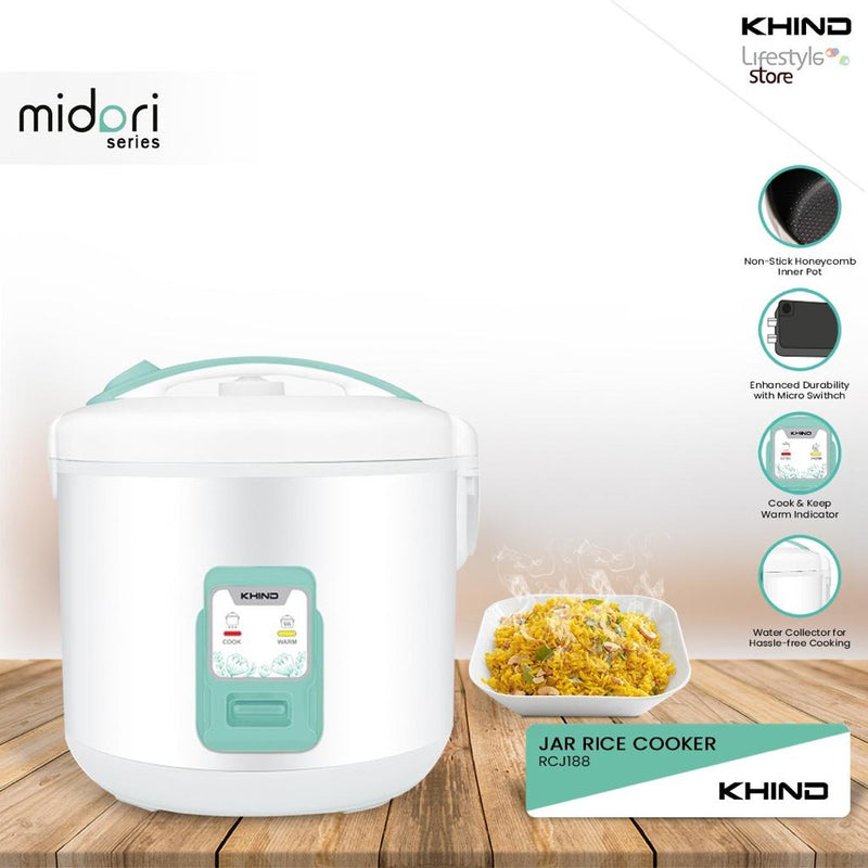 Khind Jar Rice Cooker 1.8L RCJ188