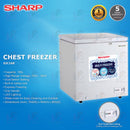 Sharp Peti Sejuk Beku - Chest Freezer With Lock And LED Light (160 L) SJC168 SJC178