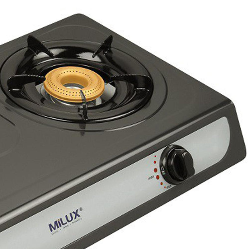 Milux Double Burner Gas Cooker Dapur Gas YS-023 YS023