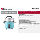 Morgan Rice Cooker 1.0L Periuk nasi MRC-TC10  MRC-TD610NS