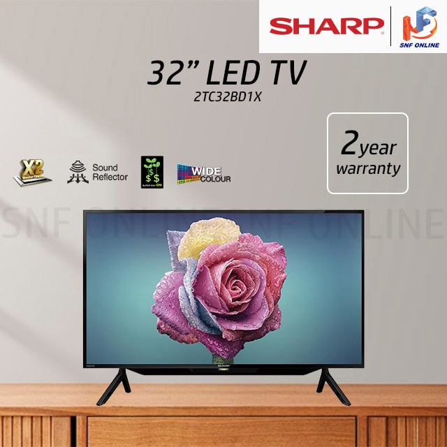 Sharp 32’’ LED TV DVB-T2 2T-C32BD1X 2TC32BD1X (With USB Video/Photo/Music)