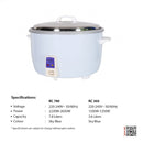 Khind Rice Cooker ( 7.8L ) RC780