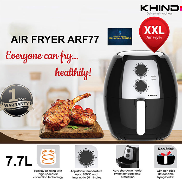 Khind 7.7L Air Fryer ARF77