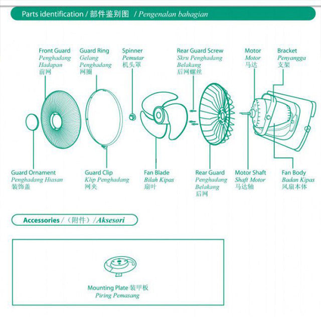 Khind Auto Fan 16 “ AF1601