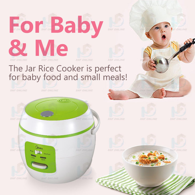Midea Jar Rice Cooker With Baby Food Function (0.8 L) MB07WG MB-07WG MB07OB MB-07OB