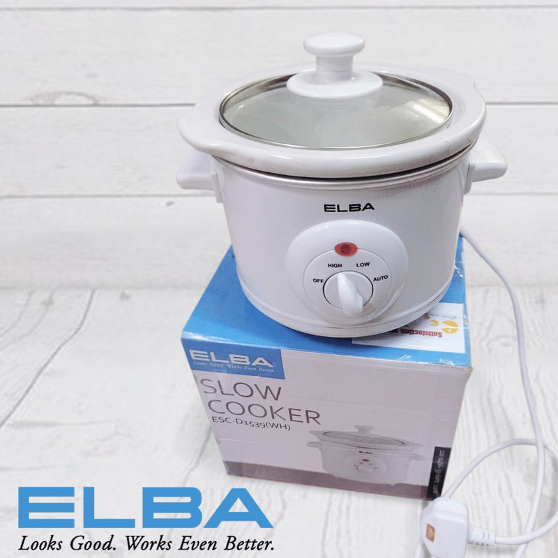 Elba Slow Cooker 1.5L ESC-D1539(WH) ESC-K1569(WH)