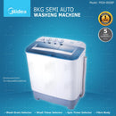 Midea Mesin Basuh Manual 8Kg Semi auto Washing Machine MSW-8008P