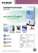 Khind Air Cooler Evaporative 4L EAC400