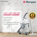 Morgan Wet & Dry Vacuum Cleaner 3-in-1 MVC-TA161DW