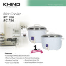 Khind Rice Cooker ( 7.8L ) RC780