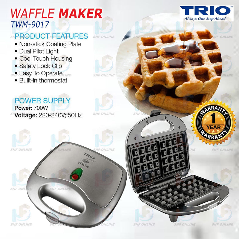 Trio Waffle Maker TWM-9017 TWM-9027