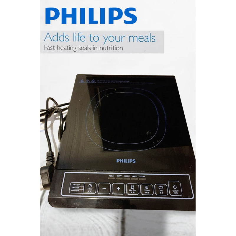 Philips Induction Cooker 2000W HD4902 + FOC Stainless Steel Pot Dapur Elektrik