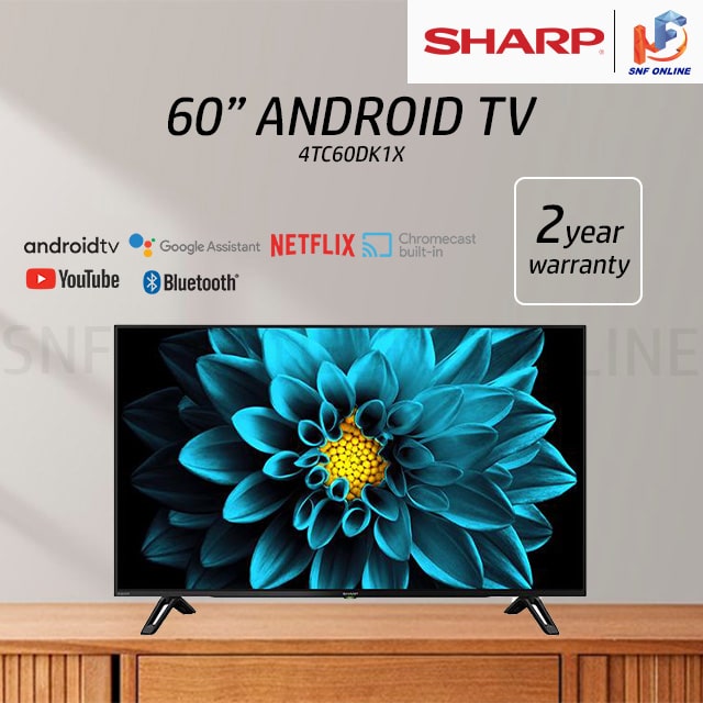 Sharp 60’’ 4K UHD Android TV 4TC60DK1X
