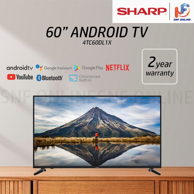 Sharp 60’’ 4K UHD Android TV 4TC60DL1X