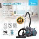 Midea Penyedut Debu Vacuum Cleaner MVC-V12K-GR MVCV12KGR