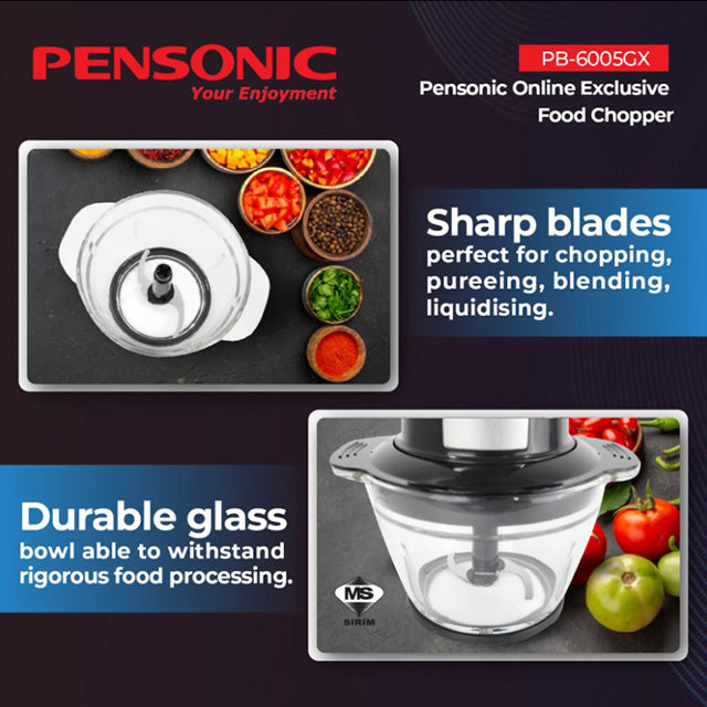 PENSONIC Pencincang Makanan - Food Chopper PB-6005GX