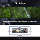 70Mai A800S Dual vision 140 Rear Cam FOV 4K Ultra HD Screen Dash Cam Rear APP Control 24h Night Vision A800 A800S + 64GB