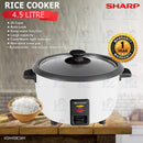Sharp Periuk Nasi - 4.5L Commercial Rice Cooker KSH458CWH KS-H458C-WH