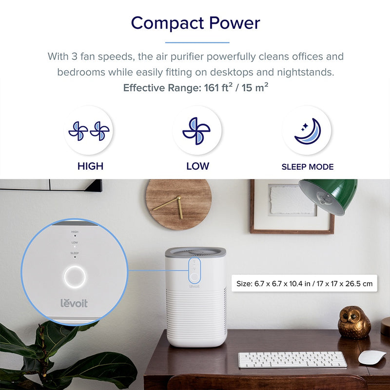 Levoit Air Purifier LV-H128 White (US Version) LV-H128-WH-US