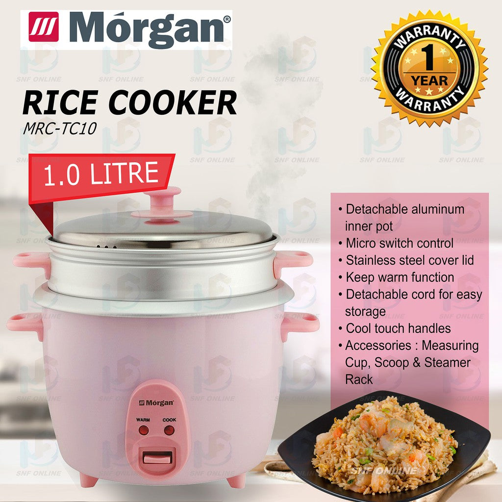 Morgan Rice Cooker 1.0L Periuk nasi MRC-TC10 MRC-TD610NS
