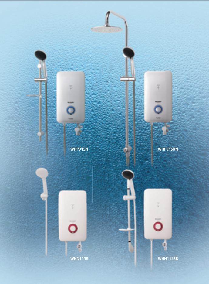 Sharp Water Heater Rain Shower with DC INVERTER Pump WHP315RN